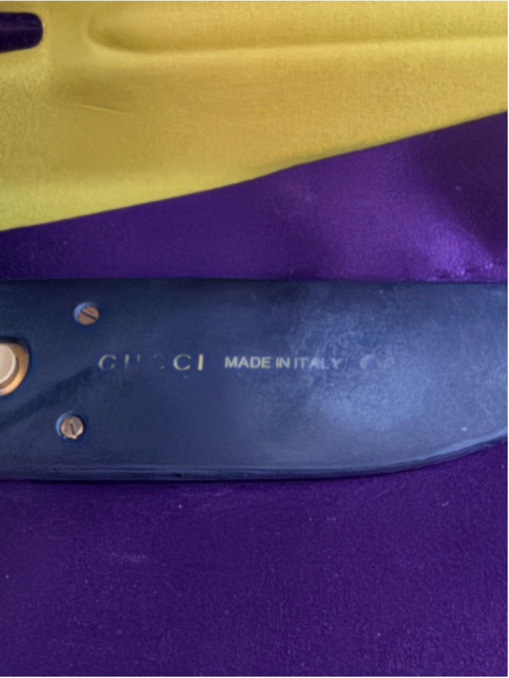 Women's Gucci Sunglasses Black Glitter and Gold - Picture 7 of 9